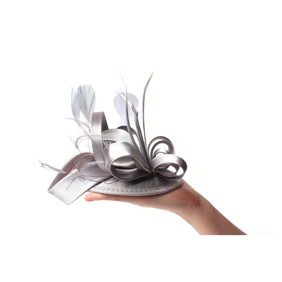 Fascinator Hats Hat Tea Party Feather Hair Clip Bridal Headpieces 4358